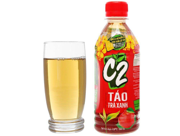 Trà Xanh C2 Hương Táo Chai