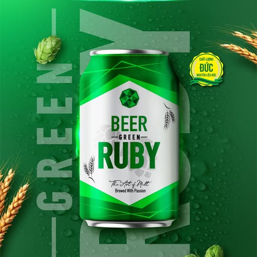 Bia Ruby Xanh 330ml