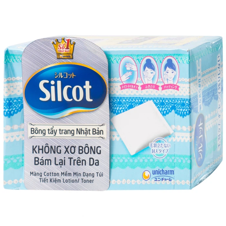 Bông trang điểm (bông tẩy trang) Silcot