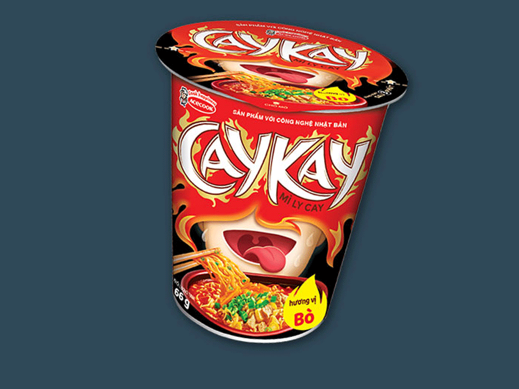 Mì ly Cay Cay vị bò