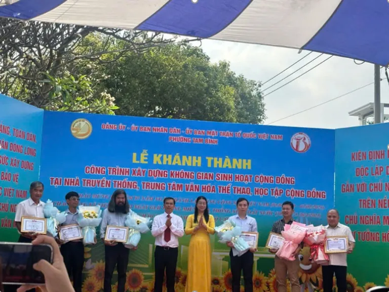 Khánh thành công trình sinh hoạt cộng đồng tại Phường Tam Bình
